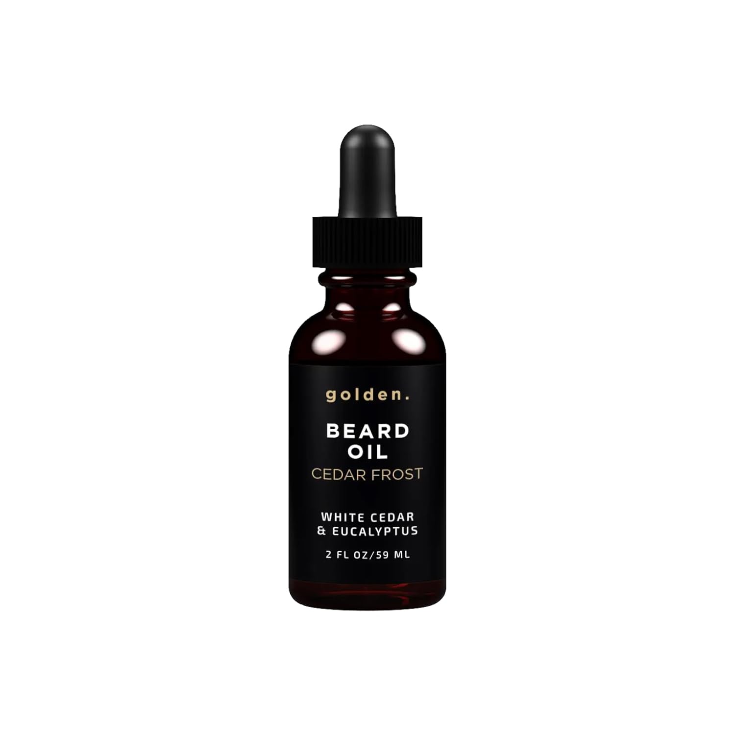 Golden Grooming Beard Oil for Men - Natural Beard Conditioner with Sweet Almond, Golden Jojoba & Argan Oil - Hydrating Beard Softener with Vitamin E - Cedar Frost, 2oz