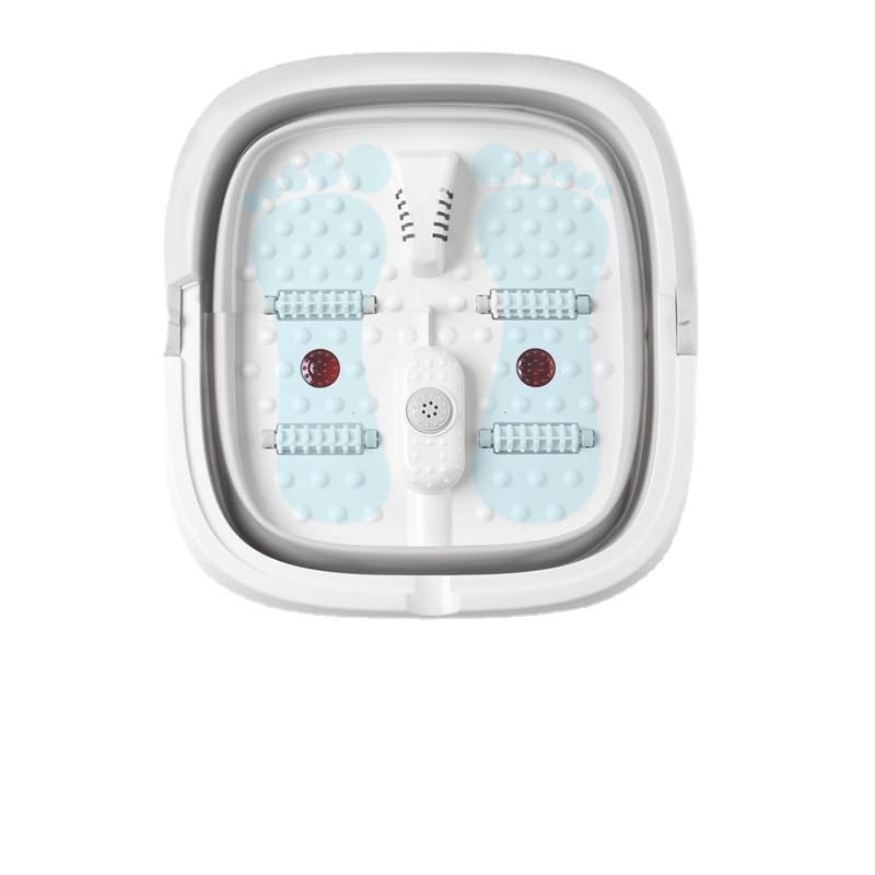 Collapsible Pedicure Foot Spa Electric Foot Bath Spa with Heat and Massage, Bubble, Foot Massager Spa for Feet Stress Relief Soaker Home Basin
