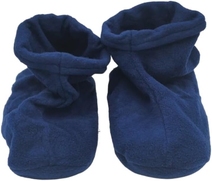 Microwaveable Aromatherapy Foot Warmers – Reusable Heated Booties with Flaxseed & Herbal Infusion for Foot Relaxation, Moist Heat Comfort & Cold Feet Relief (Blue, One Size)
