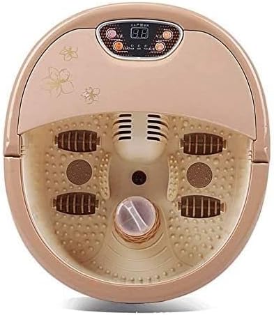 Foot Spa Foot Bath Massager with Heat Bubbles Vibration Red Infrared Light 4 Massage Rollers and Pedicure Stone for Tired Feet Shiatsu Massage to Relieve Stress Muscle Pain
