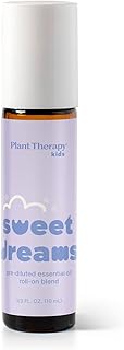 Plant Therapy Kids Sweet Dreams Essential Oil Blend Pre-Diluted Roll-On 10 mL (1/3 oz) 100% Pure, Soothing Aromatherapy for Relaxation and Better Sleep