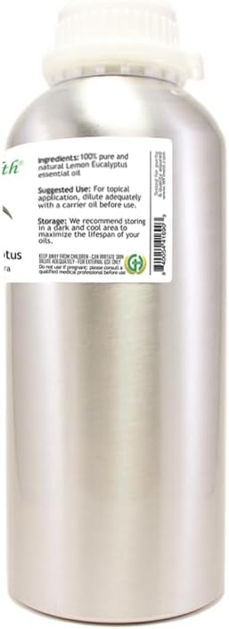 Lemon Eucalyptus Essential Oil - 32 fl oz - Aluminum Bottle - 100% Pure Essential Oil - GreenHealth