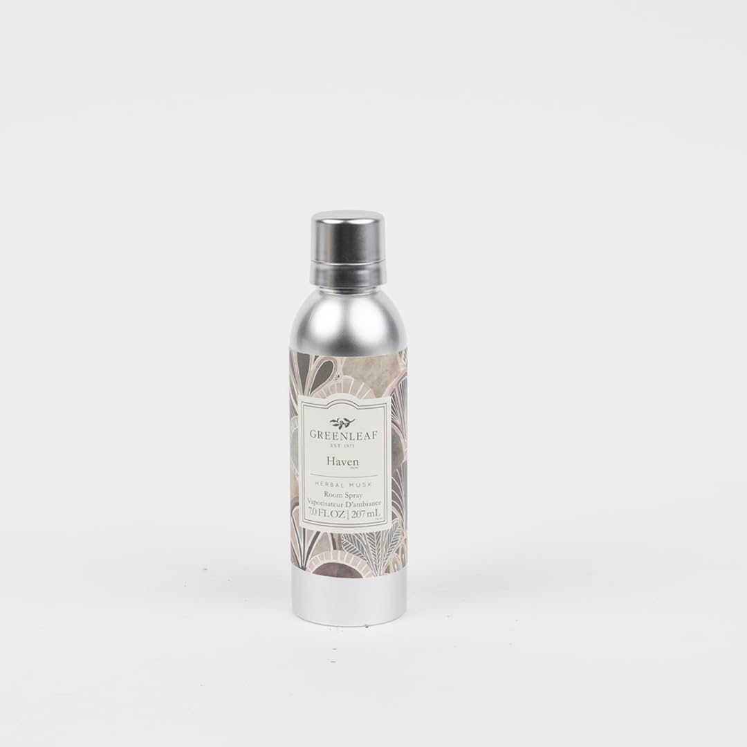 Greenleaf Gifts Haven Scented Room Air Freshener Spray | Non-Aerosol 7 oz Spray | Air Freshener for Home | Home Fragrance for Bedroom & Bathroom