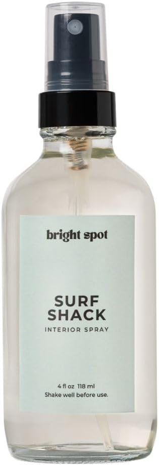 Linen Spray 4 oz for Bedding Surf Shack Scent - Long-Lasting Freshener for Pillows and Sheets - Santal Coconut