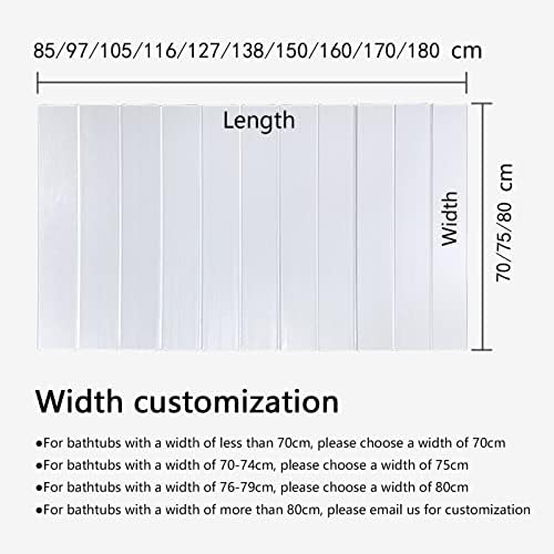 Bamboo Bathtub Caddy Tray with Foldable Dust Proof Board Spa Bathroom Shower Shelf nizer for Relaxing Bath Time Multifunctional Design with 0.6cm Thickness