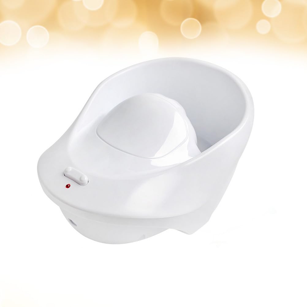 Healifty Electric Manicure Bubble Spa Hand Bowl 8.07X5.70X3.54 Inch Nail Soaking Container with Us Plug for Professional Nail Care and Home Use