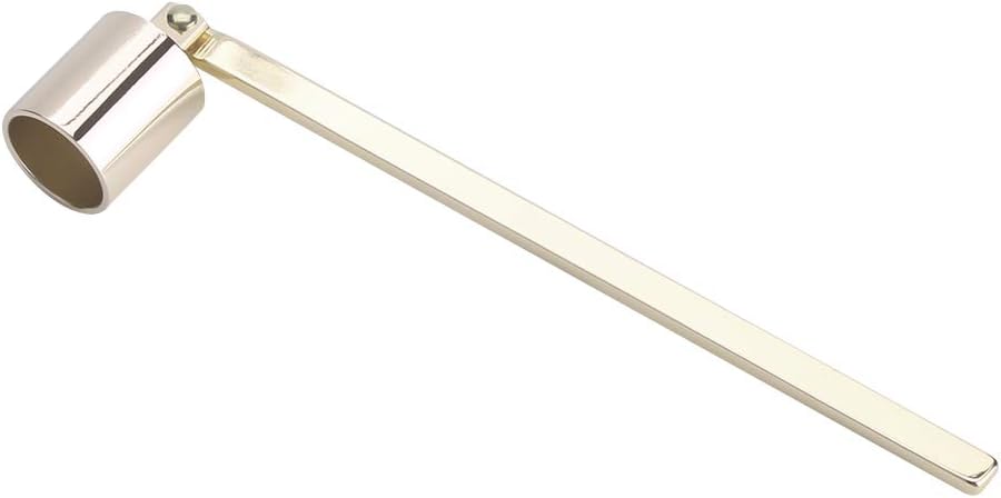 Keenso Stainless Steel Candle Snuffer and Wick Trimmer Set for Safe Candle Extinguishing and Maintenance in Home or Spa (Gold)