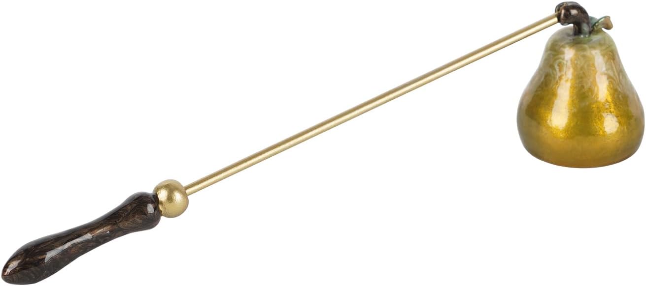 NIKKY HOME Candle Snuffer, Retro Candle Extinguisher with Long Handle Pear Wick Snuffer Candle Accessory for Candle Lovers