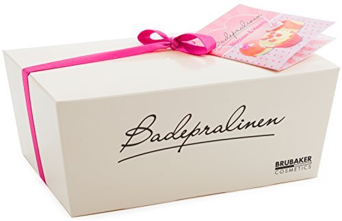 BRUBAKER 6 Handmade 'Blossom & Hearts' Spa Bath Bombs Bath Melts Bath Truffles Gift Set - All Natural Vegan, Organic Shea Butter, Cocoa Butter and Olive Oil Moisturize Dry Skin.