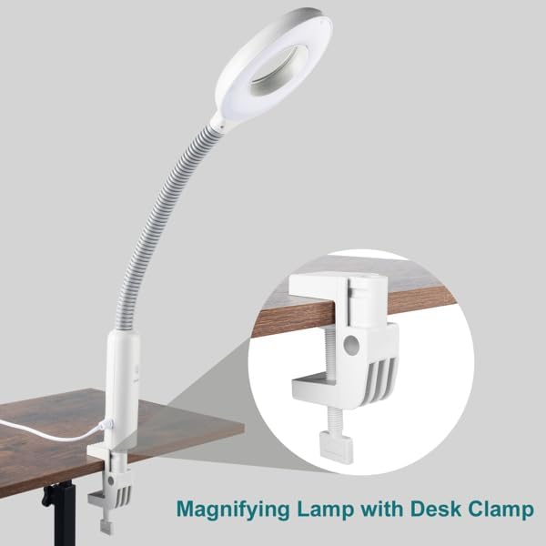 Professional Facial Steamer 2 in1 Steamer for Face 5X LED Magnifying Lamp Hot Ozone Facial Steamer for Esthetician Beauty Face Equipment Use at Home or Salon