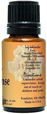 Creation Pharm Frankincense Essential Oil 100% Pure & Natural – Boswellia Aromatherapy Oil – 15 ml (.5 oz)