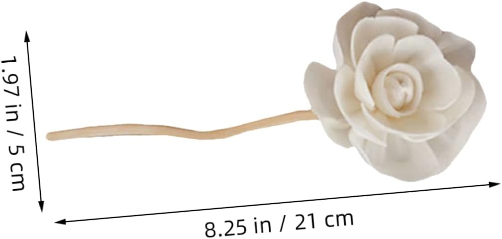 Ipetboom 5PCS Rattan Flower Aromatherapy Diffuser Sticks Natural Fragrance Reeds for Home Wedding Decor Scented Replacement Rods for Oil Diffusers