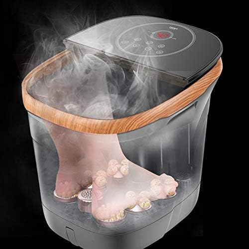 Foldable Foot Bath SPA Bucket Massager Acupressure Bubble with Stand Plastic Basin Foot Relaxing Pressure Home Travel Portable