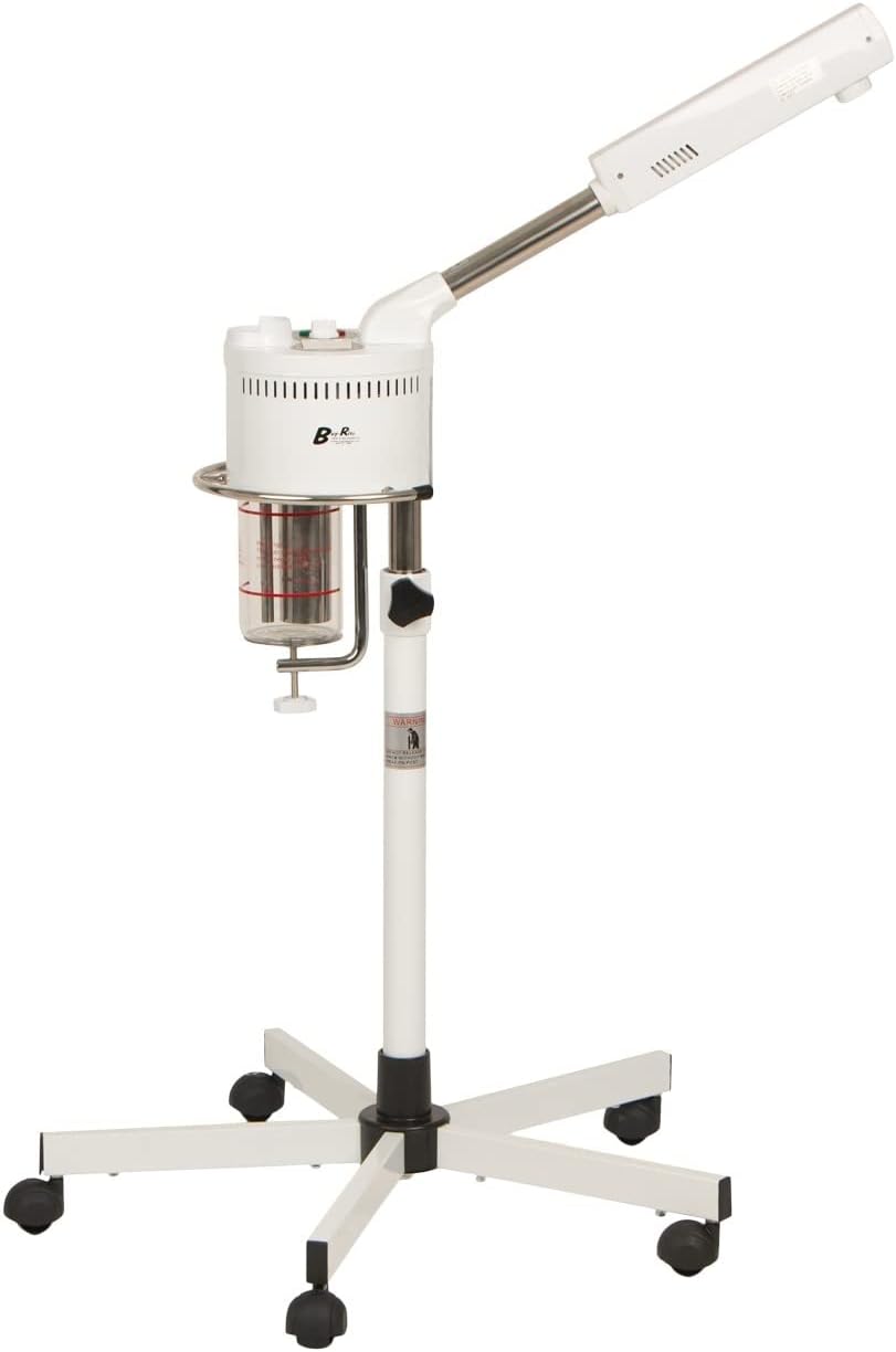 Buy-Rite Salon & Spa Equipment Marie Ozone Professional Facial Steamer, Skin Care Equipment for Deep Cleaning; Adjustable Height, 360' Swivel, Timer and Automatic Shut-Off, MEI-2001
