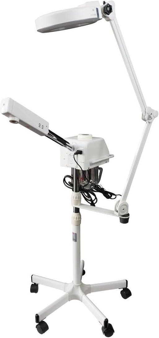 2 in 1 Facial Steamer and Magnifying Lamp Combo (SL-601 & 1001T) (White)