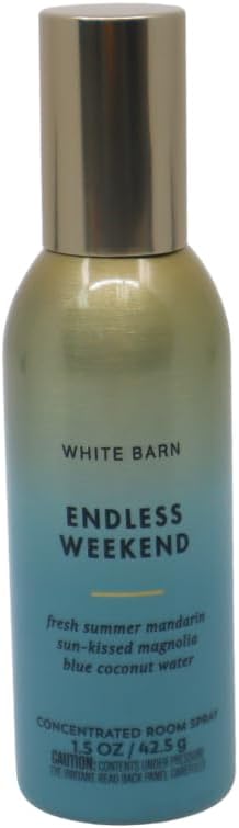 Bath & Body Works LAUNDRY DAY, CHAMPAGNE TOAST, ENDLESS WEEKEND Concentrated Room Spray 3pc bundle Gift Set with a Blue Bow for Holiday 1.5 oz each