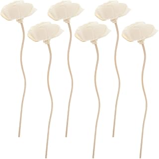 6pcs Aromatherapy Rattan Diffuser Sticks Essential Oil Diffuser Fragrance Diffuser Aroma Diffuser Aroma Flower Rattan Sticks Aroma Sticks Aroma Bottle Accessory oiling Rose Refill