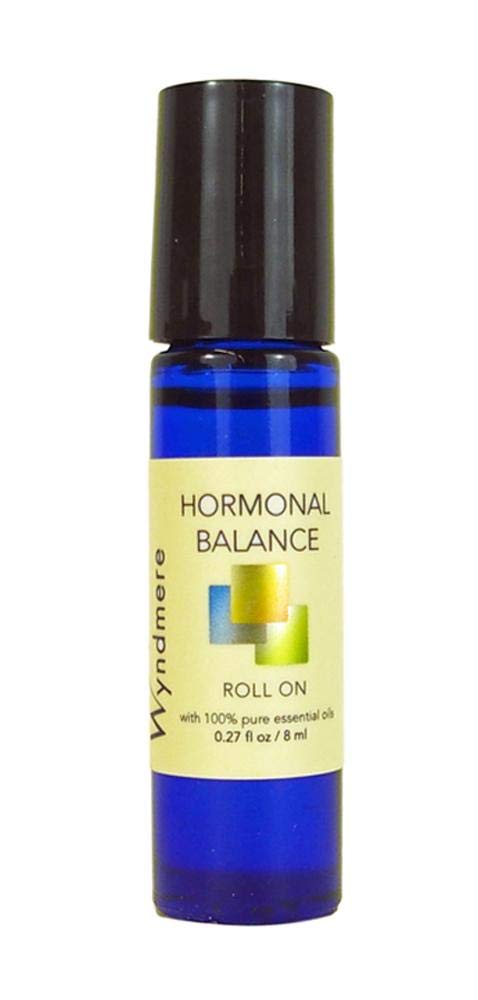 Hormonal Balance Roll-on Made with 100% Pure Essential Oils and Jojoba Oil for Topical Use Natural Relief - .27fl oz - Wyndmere Naturals