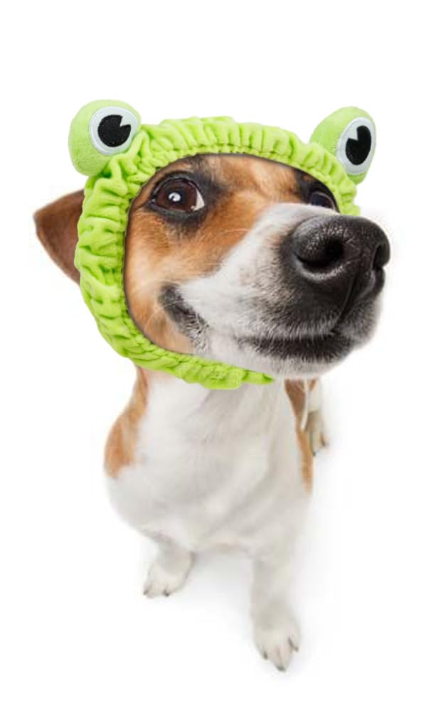 Huachi Makeup Headbands for Women for Washing Face Frog Headband Cute Spa Animal Facial Hair Band for Girls Soft Elastic Skincare Shower Head Wraps Green