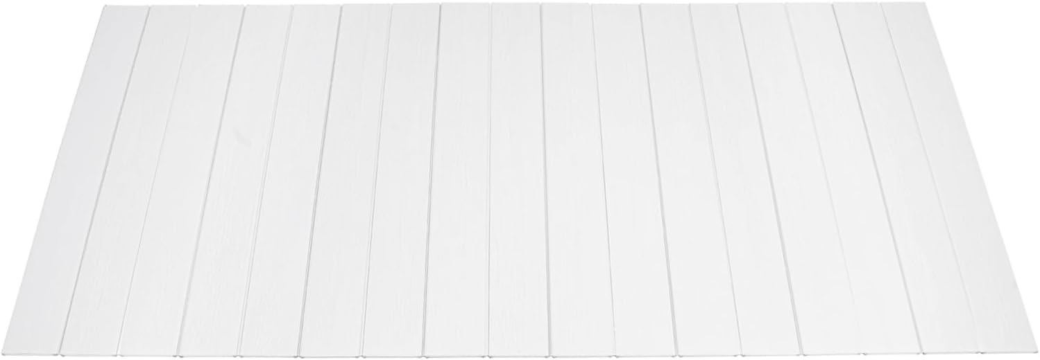 Foldable Bathtub Tray for Bathroom Storage and Relaxation, White Wood Grain Cover Board, Adjustable Bath Caddy Shelf for Home Spa, Adults, and Families