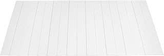 Foldable Bathtub Tray for Bathroom Storage and Relaxation, White Wood Grain Cover Board, Adjustable Bath Caddy Shelf for Home Spa, Adults, and Families