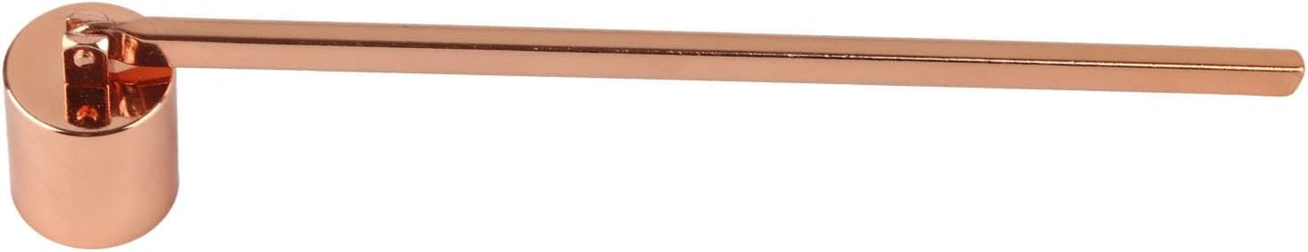 Rose Gold Candle Wick Trimmer Set, Stainless Steel Cutter, Wick Snuffer, Dipper, Bell Snuffer with Elegant Carving for Home Decor and Candle Lovers
