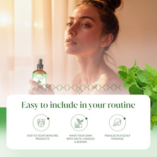Siva Peppermint Essential Oil and Lemon Essential Oil 4oz Bundle Super Saver Combo – Premium Grade Value Set for Aromatherapy, Scalp Massage, Hair Care, Skin & Body