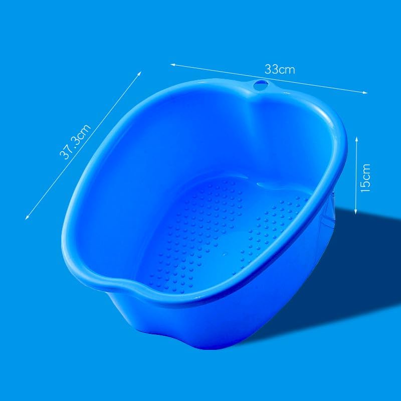 Foot Spa Soaking Tub with Massage Acupoint Foot Bath Soak Tub Feet Bath Basin Bucket for Soaking Feet,Toe Nails, and Ankles,Pedicure Blue