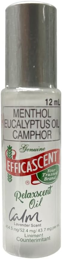 Efficascent Eucalyptus Oil Camphor Roll on, Relax Scent Oil Lavender Scent 12ml, Pack of 1