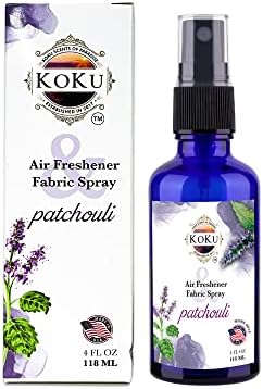 Patchouli Air Freshener - Room Spray - Odor Eliminator - Deodorizer - Car Air Freshener - Home Spray - Linen Spray - Fabric Refresher - Non-Toxic - Alcohol Free - Made in USA (4 Oz)