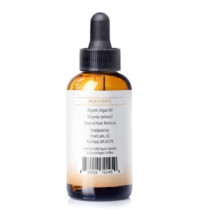 Nuvia Organics Argan Oil - USDA Certified Organic, Cold Pressed, Unrefined (Virgin); 1oz