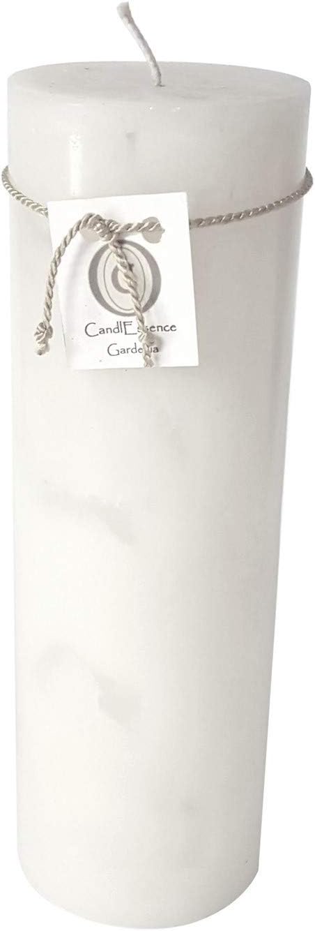 Handmade Scented Candle - Long Burning Pillar - Gardenia Scent (Large)