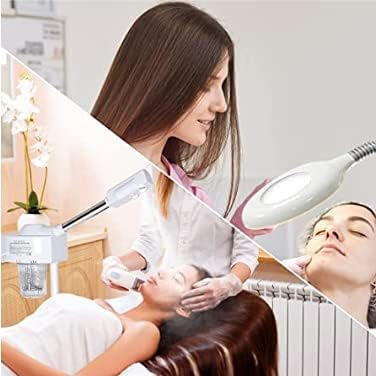 2 in 1 Facial Steamer 5X Magnifying Lamp - Hot Ozone Spa Machine, Mist Face Salon Beauty Skin Care Equipment