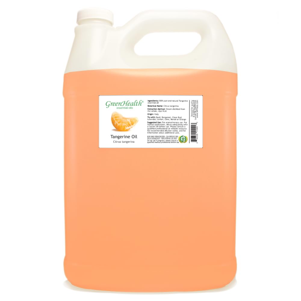 Tangerine Essential Oil - 1 Gallon - Plastic Jug - 100% Pure & Uncut - GreenHealth
