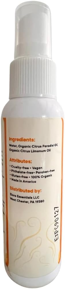 Uplifting Aromatherapy Shower Spray – Energizing Citrus Mist with Organic Citrus Oils – Refreshing Shower & Room Spray for Mood Boost & Morning Energy – 2oz