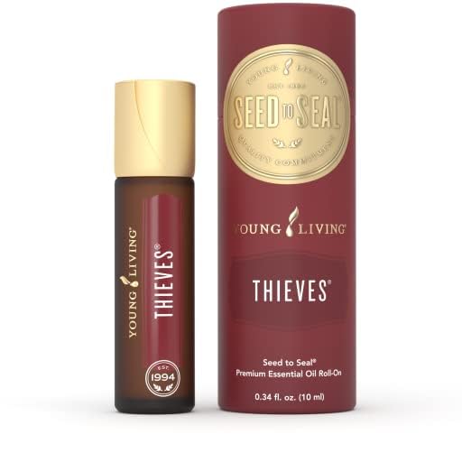 Young Living Thieves Roll-On - 10 ml - Pre-Diluted Essential Oil Blend for On-The-Go Application - a Legendary Blend of