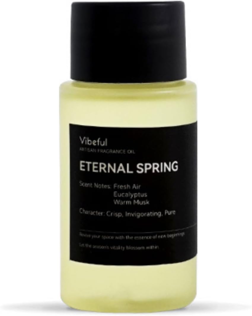Eternal Spring Artisan Fragrance Oil for Waterless Diffusers – Crisp Fresh Air, Eucalyptus & Musk Scent, Concentrated Aroma Blend, [1 Fl Oz]
