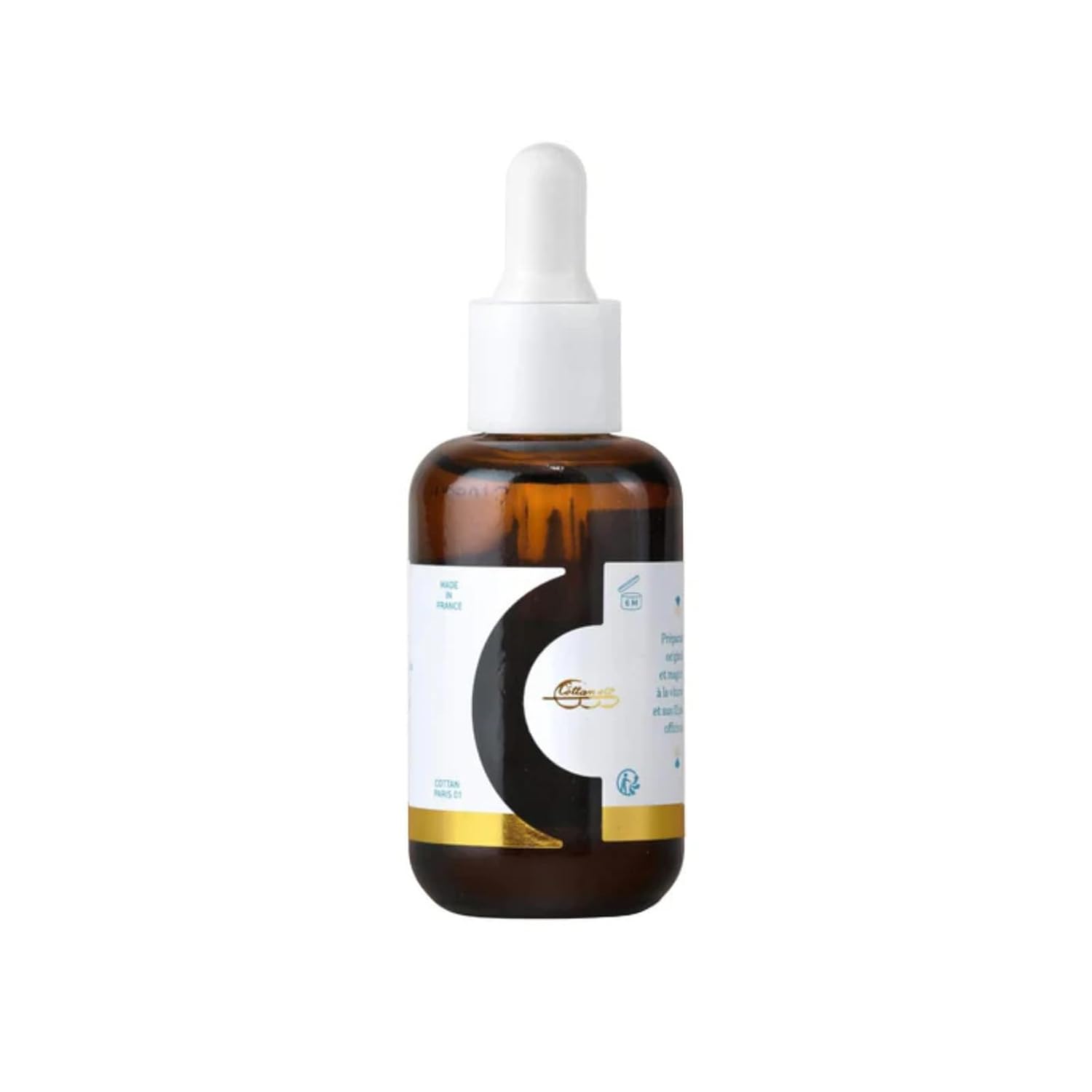 Cottan Paris Bonne Mine Refining Face Serum with Squalene, Apricot Sunflower Seed Oil Rice Bran & Rosemary Leaf Extract Nourishing & Firming Skin Facial Moisturizer for a Smooth, Youthful Look 30ml