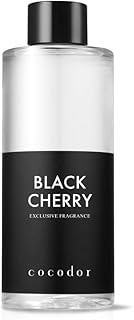 COCODOR Reed Diffuser Oil Refill/Black Cherry/6.7oz(200ml)/1 Pack/Aroma Therapy, Home Fragrance, Scented Oils, Oils for Reed Diffuser