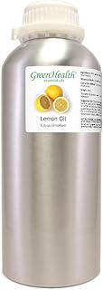 32 oz Lemon Essential Oil (100% Pure & Uncut), Aluminum Bottle - GreenHealth