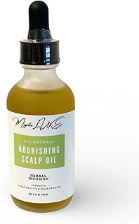 Miyelle LUXE All Natural Nourishing Scalp Oil, Herbal Infusion with Coconut, Rosemary, Sweet Almond, Avocado and Grapeseed, Supports Scalp Health and Hair Growth, 2 fl oz