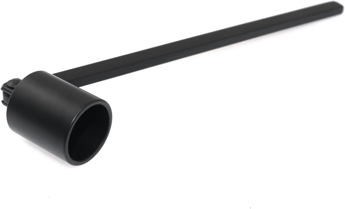 Stainless Steel Cylindrical Candle Snuffer Aromatherapy Extinguishing Tool with Long Handle 16cm for Altars Fireplaces Wedding Churches Candle Extinguishing Cover Black