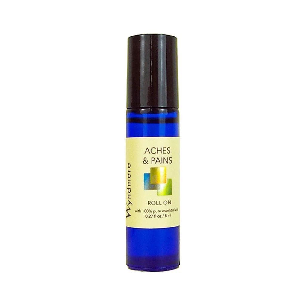 Aches & Pains Roll-on - 100% Pure Essential Oils and Jojoba Oil - Wyndmere - 8ml