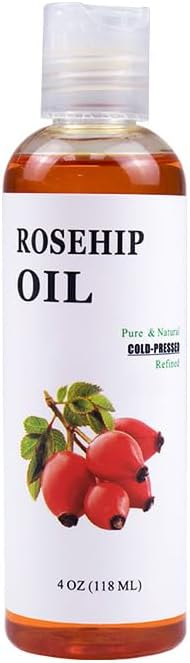 100% Pure Rose Hip Essential Oil for Hair Growth,Premium Carrier Oil,Body & Face Moisturizing Rosehip,Scalp Massage, Natural Organic for Skin