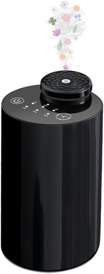 Waterless Essential Oil Diffuser with 20ml Capacity, Cordless Diffusers with 3 Mist Levels & Timers for Home Car Office