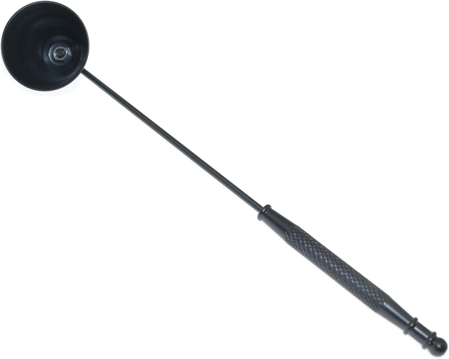 Horn Model Candle Extinguishing Cover 21cm Black Aroma Candle Tools Antique Style Stainless Steel with Long Handle Polished Wick Flame Snuffer