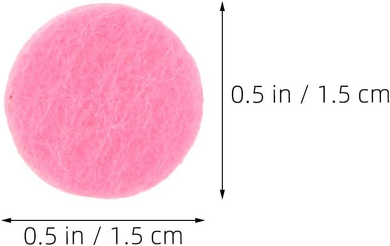 Operitacx 500pcs Essential Oil Diffuser Pads - 25mm Unscented Aroma Inserts Replacement - Round Refill Pads for Diffuser Locket Necklace, Aromatherapy Pendant Accessories