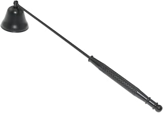 Horn Model Candle Extinguishing Cover 21cm Black Aroma Candle Tools Antique Style Stainless Steel with Long Handle Polished Wick Flame Snuffer