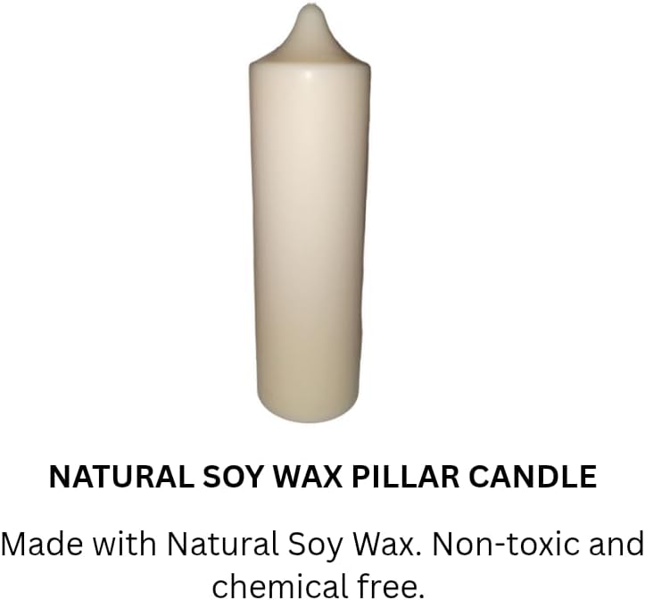 Soy Wax Pillar Candle, 1.5 x 5 Inches – Hand-Poured, Natural Home Décor Accent (You Receive Only 1)