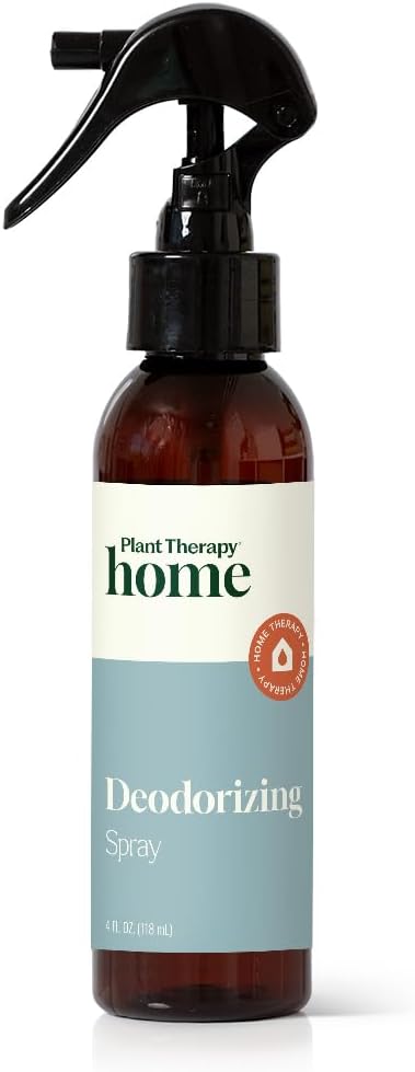 Plant Therapy Home Deodorizing Room Spray 4 oz Quick, On-The-Go Freshness, Safe & Gentle for Everyday Use, Free from Harsh Chemicals & Synthetic Fragrances
